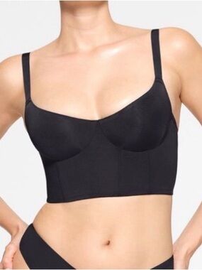 🖤 SKIMS Corset Bra Collection Demi Bra | Onyx | 38A | NWT 🏷️